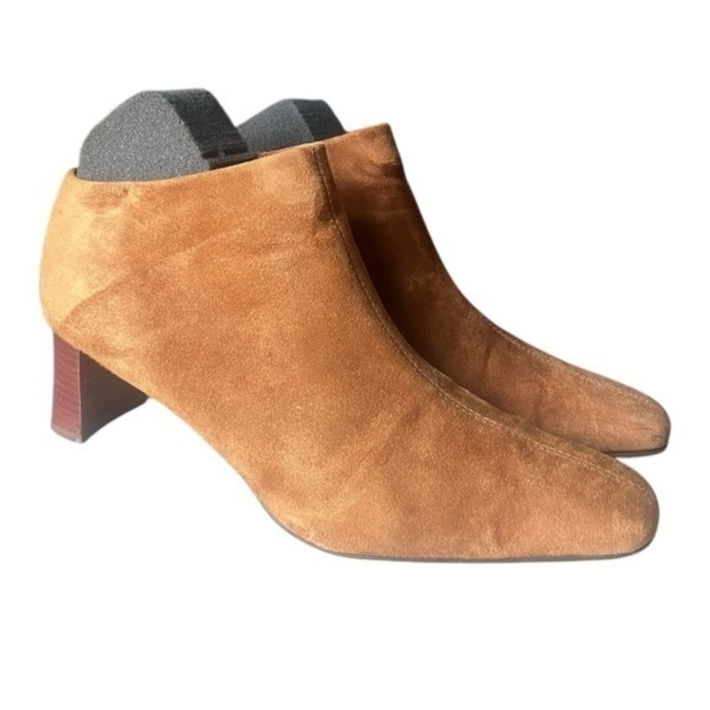 Valerie Stevens Tan Suede Ankle Boots women’s size 7.5.